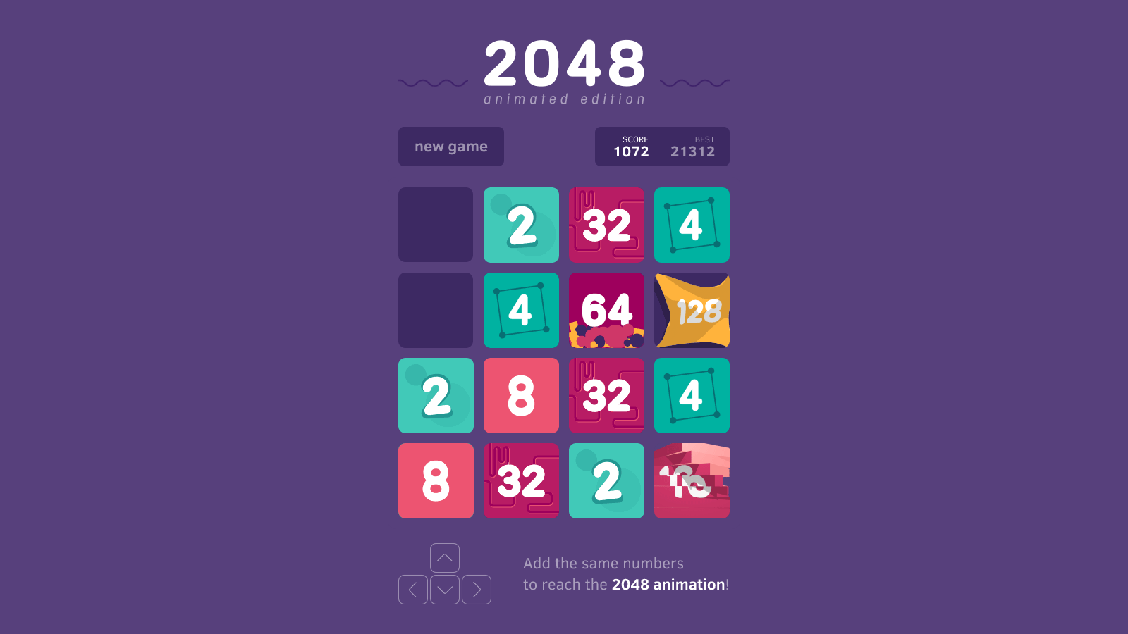 2048 Game Animated Edition - 2048 roblox unblocked